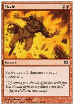 Sizzle - Light Play MTG 8th Edition - Image 1