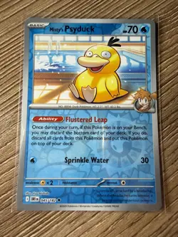 Pokemon TCG: Misty's Psyduck 45/182, Destined Rivals _ REVERSE HOLO - Image 1