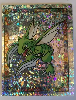 STICKERS POKEMON HOLO FOIL N°S19 " SCYTHER " NEUF MINT MERLIN SERIE1 1999 - Image 1