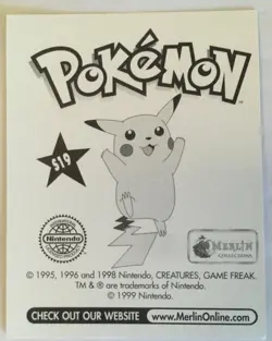 STICKERS POKEMON HOLO FOIL N°S19 " SCYTHER " NEUF MINT MERLIN SERIE1 1999 - Image 2