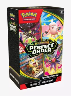 Pokemon TCG Mega Evolution Perfect Order Booster Bundles New Sealed 6 Packs - Image 1