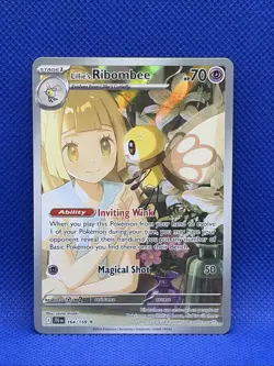 Lillie's Ribombee 164/159 Pokemon Journey Together Illustration Rare Holo NM - Image 1