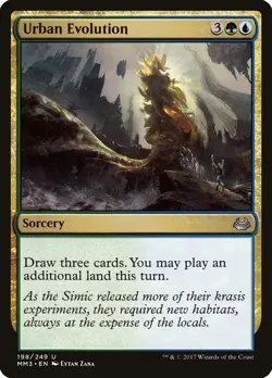 Urban Evolution 198 MM3 MTG Uncommon Sorcery Multicolor Gold Zana Uncommon Simic - Image 1