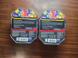 Mega Charizard X and Y Tins Sealed 2026 Set of 2 Pokemon TCG Phantasmal Flames - Image 2