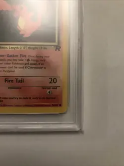 2000 Pokemon Team Rocket 1st Ed. Charmander #50 PSA 8 Near Mint - Mint Fresh - Image 4