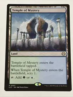 MTG Commander: The Lost Caverns of Ixalan Temple of Mystery 0357 NM Rare - Image 1