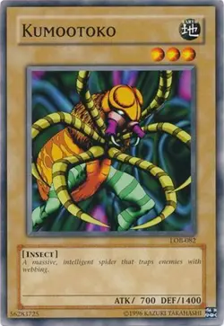 Yu-Gi-Oh Card - LOB-082 - KUMOOTOKO (common) - NM/Mint - Image 1
