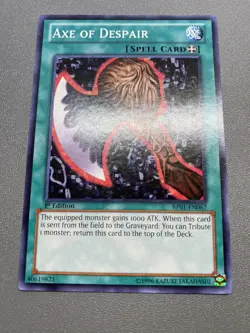 Yu-Gi-Oh! Axe Of Despair Common 1st Edition BP01-EN067 MP - Image 1