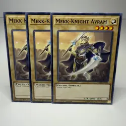 3x Yugioh Mekk-Knight Avram FLOD-EN016 Common - LP-NM 💎 - Image 1