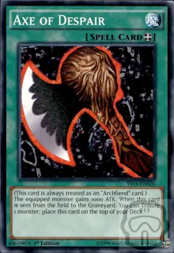 Axe of Despair YS14-EN026 Space-Time Showdown Yu-Gi-Oh 1st Edition NM/M - Image 2