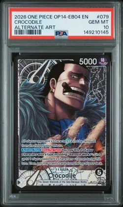 One Piece Crocodile (OP14-079) (Alternate Art) The Azure Sea's Seven OP14 - Image 1