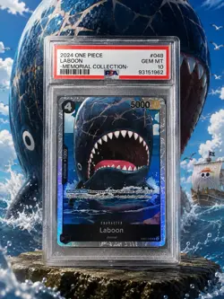 Laboon EB01-048 Memorial Collection SR Foil 2024 One Piece Bandai PSA 10 LOWPOP! - Image 1