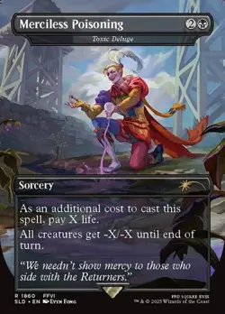 Toxic Deluge "Merciless Poisoning" - Rainbow Foil Extended Art SLD NM MTG - Image 1