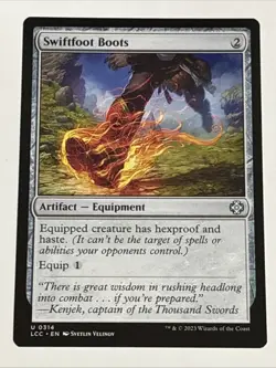 MTG Commander: The Lost Caverns of Ixalan Swiftfoot Boots 0314 NM - Image 1
