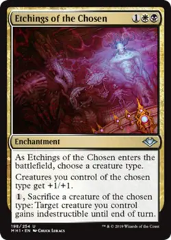 MTG magic cards 1x Etchings of the Chosen Modern Horizons NM-Mint, English - Image 1