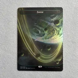 MTG Forest (BORDERLESS) (FOIL) Unfinity UNF 244/244 NM/Unplayed **Ships Free** - Image 1