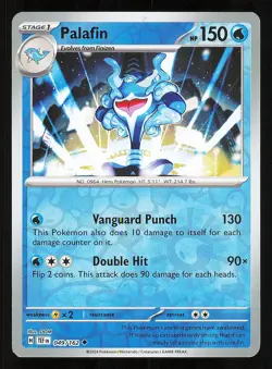 Palafin 049/162 Reverse Holo NM Pokemon TCG Scarlet & Violet Temporal Forces TEF - Image 1