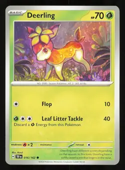 Deerling 016/162 Regular NM Pokemon TCG Scarlet & Violet Temporal Forces TEF - Image 1