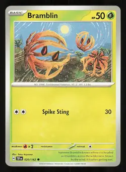 Bramblin 020/162 Regular NM Pokemon TCG Scarlet & Violet Temporal Forces TEF - Image 1