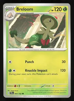 Shroomish 006/162 Regular NM Pokemon TCG Scarlet & Violet Temporal Forces TEF - Image 1