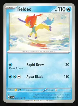 Keldeo 044/162 Regular NM Pokemon TCG Scarlet & Violet Temporal Forces TEF - Image 1