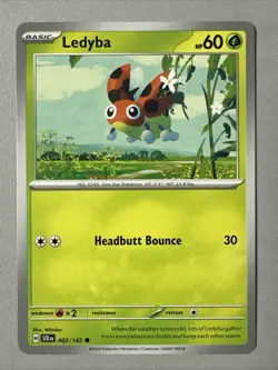 Pokemon TCG * SV Stellar Crown * 2/142 Ledyba Common * FRESH PK - Image 1