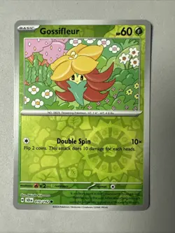 Pokemon TCG * SV Stellar Crown * 10/142 Gossifleur * REVERSE HOLO C * FRESH PK - Image 1