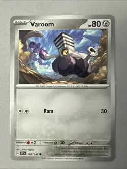 Pokemon TCG * SV Stellar Crown * 108/142 Varoom Common * FRESH PK - Image 1