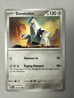 Pokemon TCG * SV Stellar Crown * 106/142 Duraludon Common * FRESH PK - Image 1