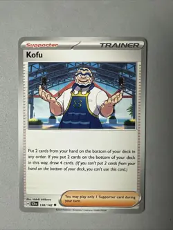 Pokemon TCG * SV Stellar Crown * 138/142 Kofu Uncommon * FRESH PK - Image 1