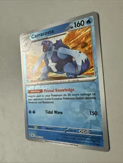 Pokemon TCG * SV Stellar Crown 38/142 Carracosta * REVERSE HOLO Rare * FRESH PK - Image 2