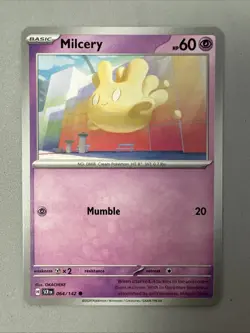 Pokemon TCG * SV Stellar Crown * 64/142 Milcery Common * FRESH PK - Image 1