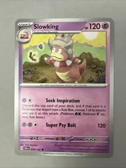 Pokemon TCG * SV Stellar Crown * 58/142 Slowking Uncommon * FRESH PK - Image 1