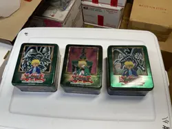 YuGiOh Joey EMPTY tins Lot Of 3. Red Eyes, B Skull and Jinzo NO CARDS - Image 1