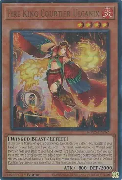 Yugioh 2025 Mega-Pack - Fire King Courtier Ulcanix MP25-EN262 Ultra Rare NM - Image 1