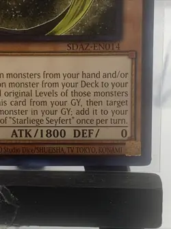 Yugioh! Starliege Seyfert - SDAZ-EN014 - Common - 1st Ed. Beautiful Card English - Image 4