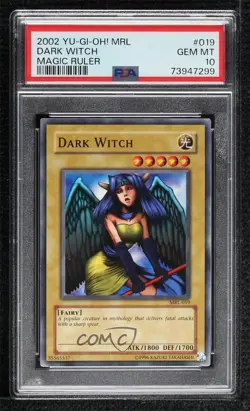 Dark Witch Unlimited YuGiOh Magic Ruler Booster PSA 10 GEM MT 2002 - Image 1