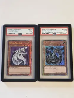 Cyber Dragon PSA 9 Quarter Century Secret Rare Yugioh 1st Edition Set RA03 TN23 - Image 1