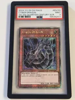 Cyber Dragon PSA 9 Quarter Century Secret Rare Yugioh 1st Edition Set RA03 TN23 - Image 4