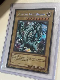 Blue-Eyes White Dragon BPT-009 Near Mint Full Holo Bleed Secret Yugioh 2003 - Image 3