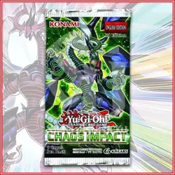 YuGiOh Chaos Impact PACK BOOSTER (9 Cards) FACTORY SEALED?? - Image 1