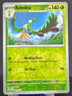 Pokemon Arboliva #021/197 English Obsidian Flames Reverse Holo - Image 1