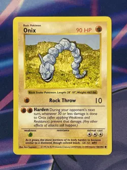 Onix 56/102 1999 Base Set Shadowless Pokemon Card Near Mint 🔥 - Image 1