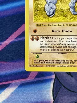 Onix 56/102 1999 Base Set Shadowless Pokemon Card Near Mint 🔥 - Image 5