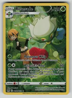 Roserade TG02/TG30 Lost Origin Trainer Gallery Holo Pokemon NM - Image 1