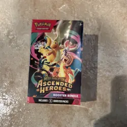 Pokemon Mega Evolution Ascended Heroes Booster Box Sealed, 6 Booster Packs - Image 1