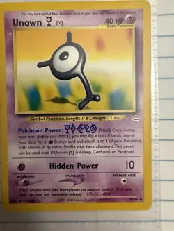 Pokemon TCG Unown [Y] 40/64 Neo Revelation Uncommon 40 HP Basic English - Image 1