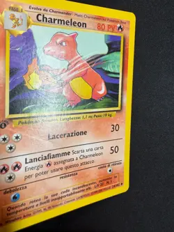 Pokemon Charmeleon 24/102 Set Base Prima Edizione Wizards ITA Carte Vintage - Image 3