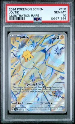 Joltik PSA10 2024 Pokemon Scr En-Stellar Crown Illustration Rare #150 - Image 1