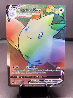 Pokemon TCG Togekiss VMAX (Secret) 191/185 Swsh04: Vivid Voltage Holo Rare - Image 1